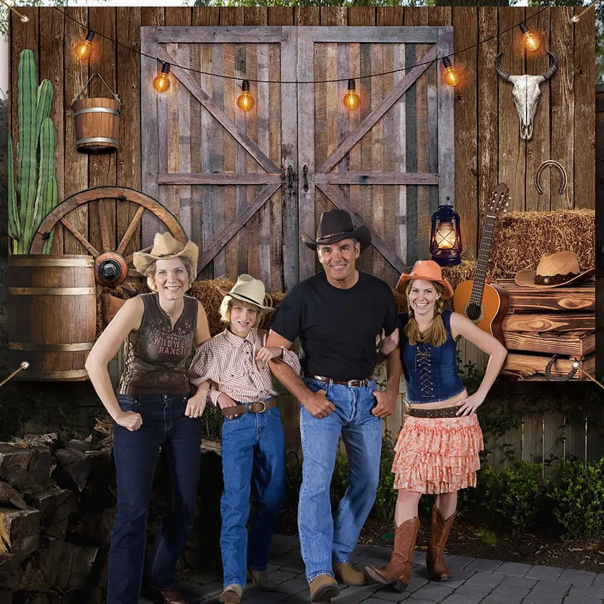 Western Cowboy Party Backdrops