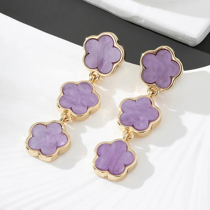 Vintage Bohemia Turquoise Cowboy Hat Boots Horse Earrings For Women