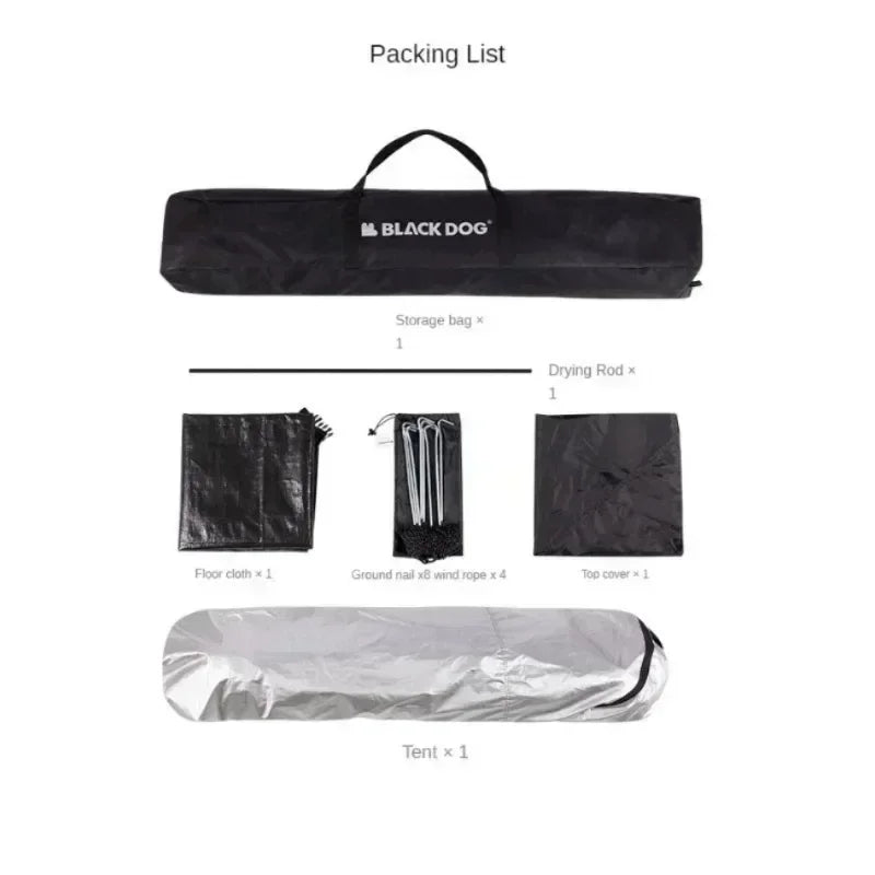 BLACK DOG Shower Tent