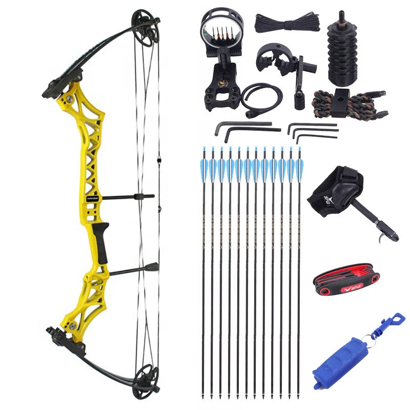 JUNXING M108 Compound Bow 30-55lbs Hunting Fishing Competition Compound Bow Archery