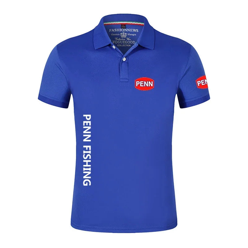 Penn Fishing Reel  Polo Shirt Casual Short Sleeves