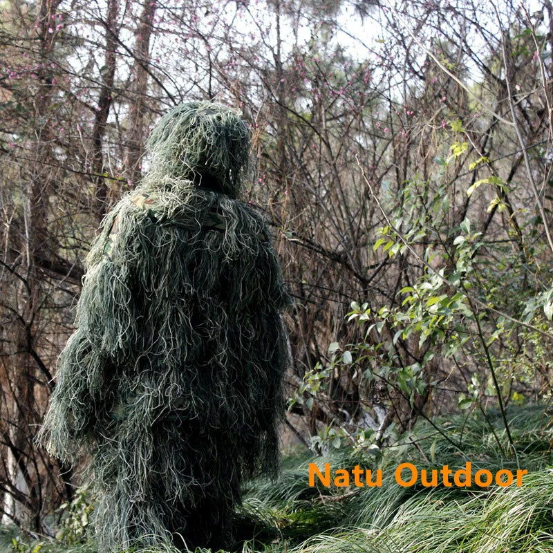 5pcs/set Camouflage Ghillie Suit Yowie Sniper