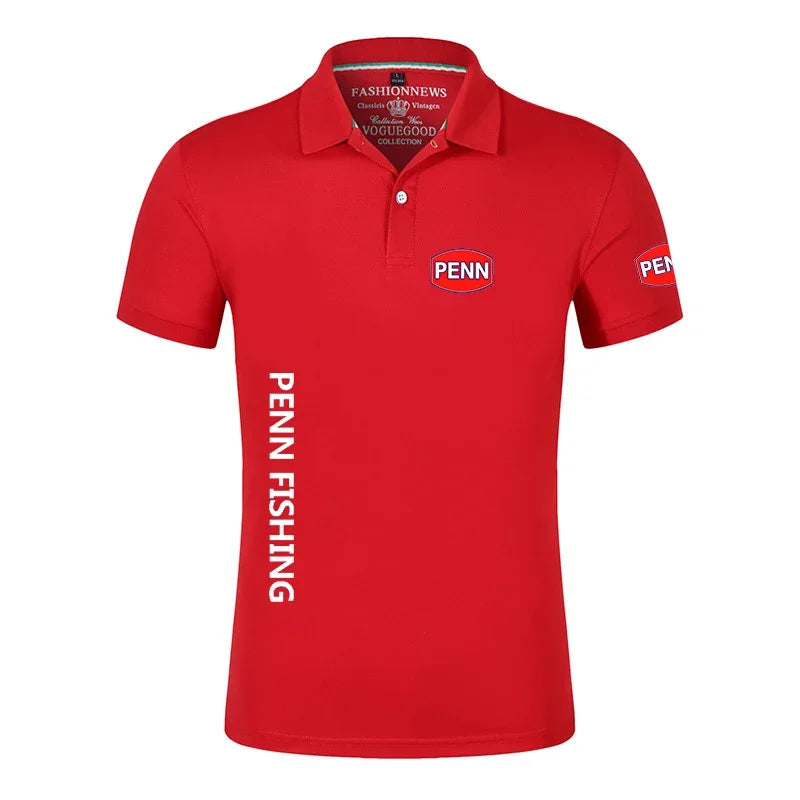 Penn Fishing Reel  Polo Shirt Casual Short Sleeves