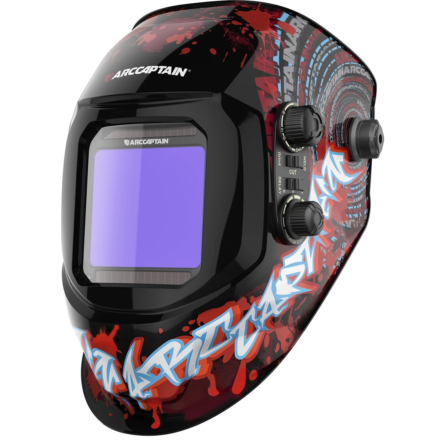 ARCCAPTAIN Welding Helmet Auto Darkening Welding Mask 4 Sensors Solar Cell Powered For TIG MIG ARC Welder