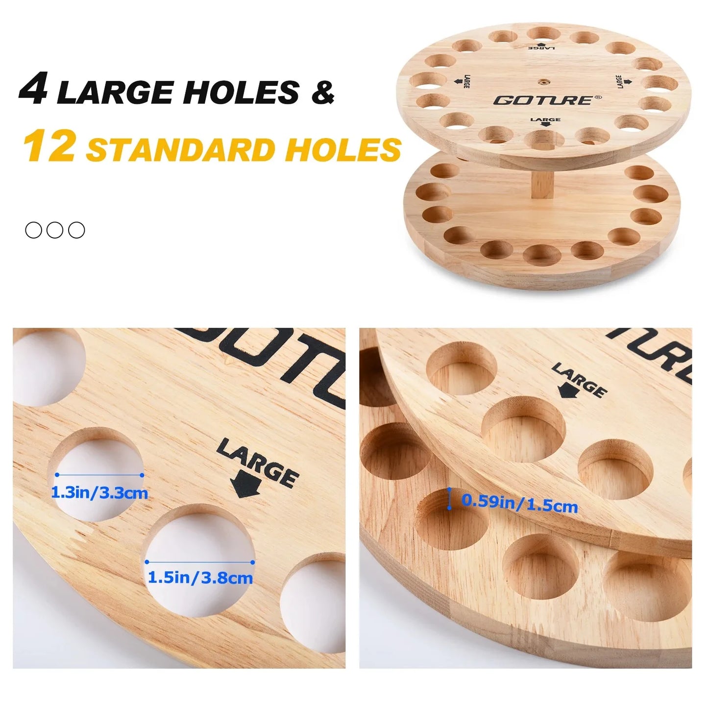 Goture Fishing Rod Holders Vertical Rod Holder Wall Mount Modular For Garage Fishing Pole Display Stand Fixed Frame 16 hole