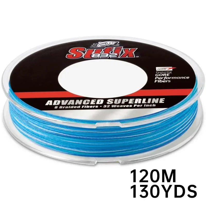 Sufix 832 Braided 8X braid Fishing Line 120M/250M