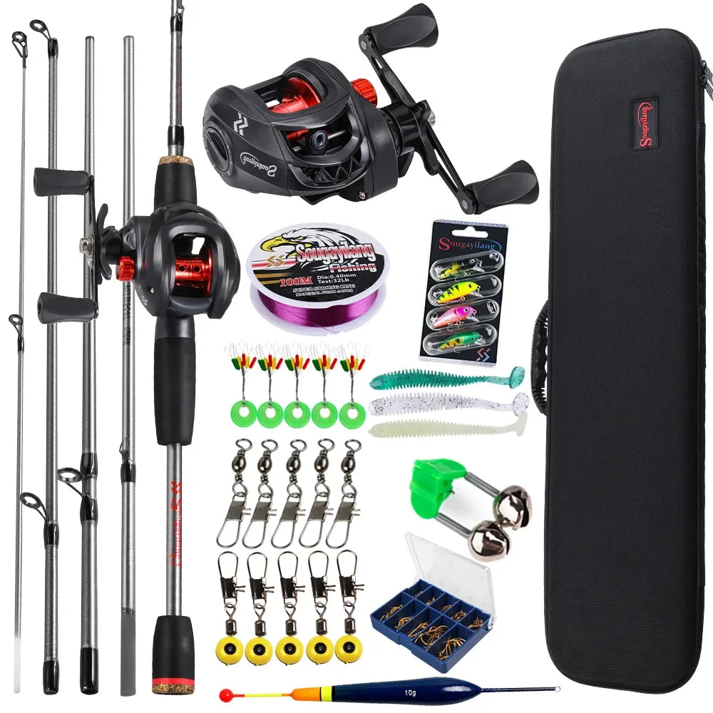 Sougayilang Baitcasting Fishing Rod and Reel Combos