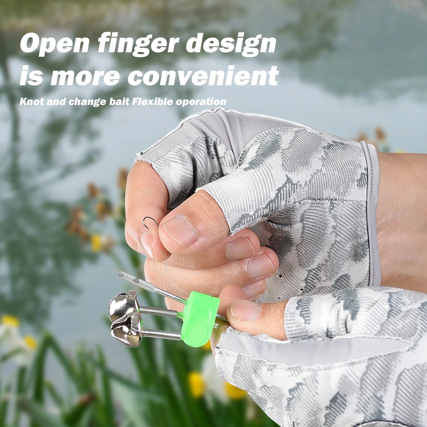 Fingerless Fishing Gloves Unisex Non Slip