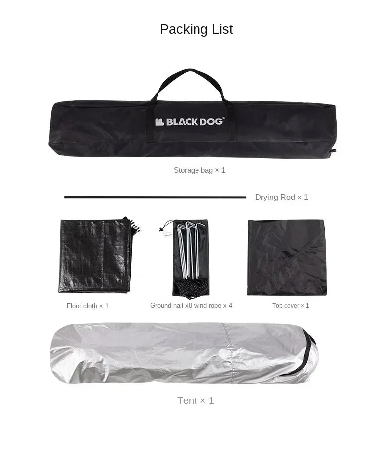 BLACK DOG Shower Tent