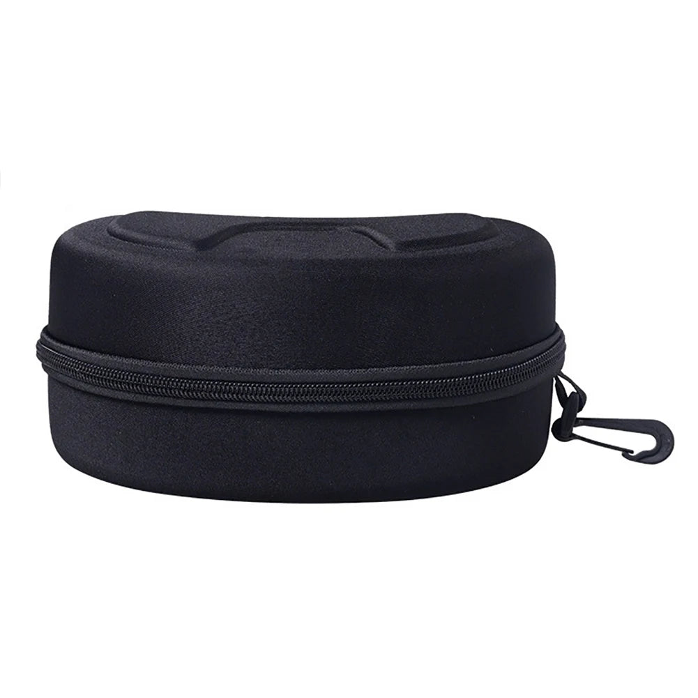 Portable Eva Ski Goggle Glasses Protector Case Snowboard Skiing Goggles Carrying Case Zipper Hard Box Holder(Without Goggles)