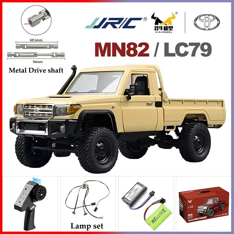 MN82S MN82 Pro Remote Controlled Climbing Off-road Vehicle 1:12 Full scale 4WD For Toyota LC79 Simulation RC Model Toy Rc Car