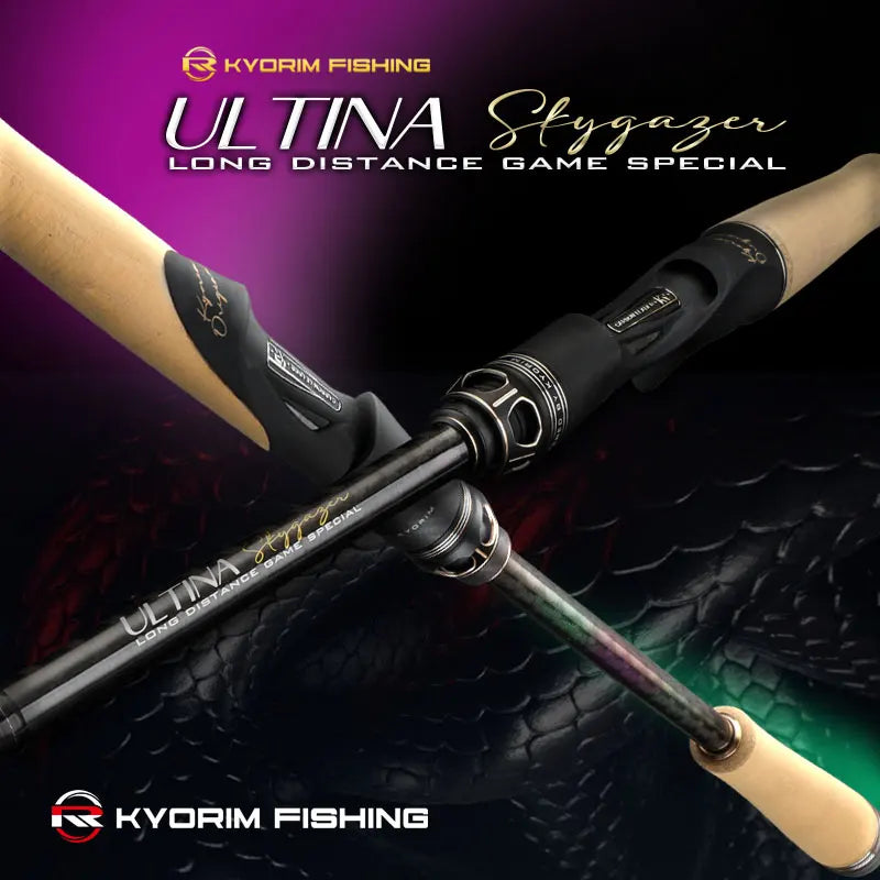 KYORIM ULTINA3 ZANDER Fishing Lure Rod,2 Sections,FUJI SIC Guide,Carbon Reel Seat,Spinning Casting Rod