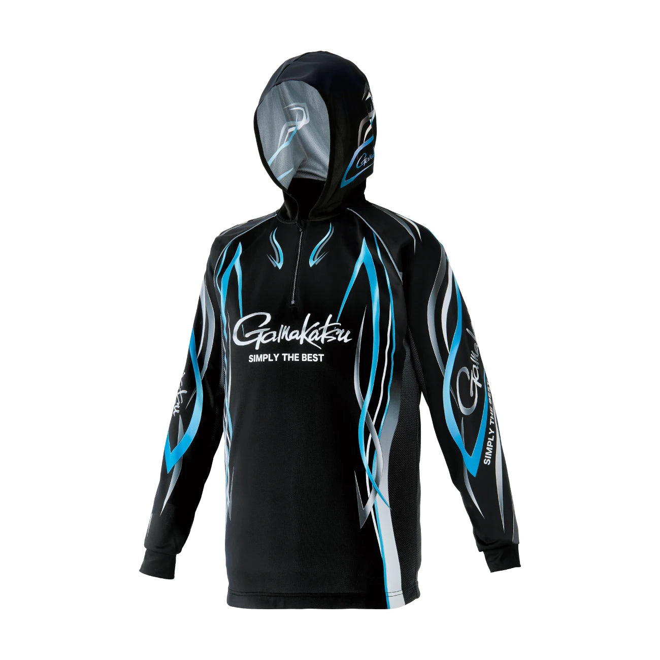 Gamakatsu Quick Dry Hooded Fishing Shirts + Mask