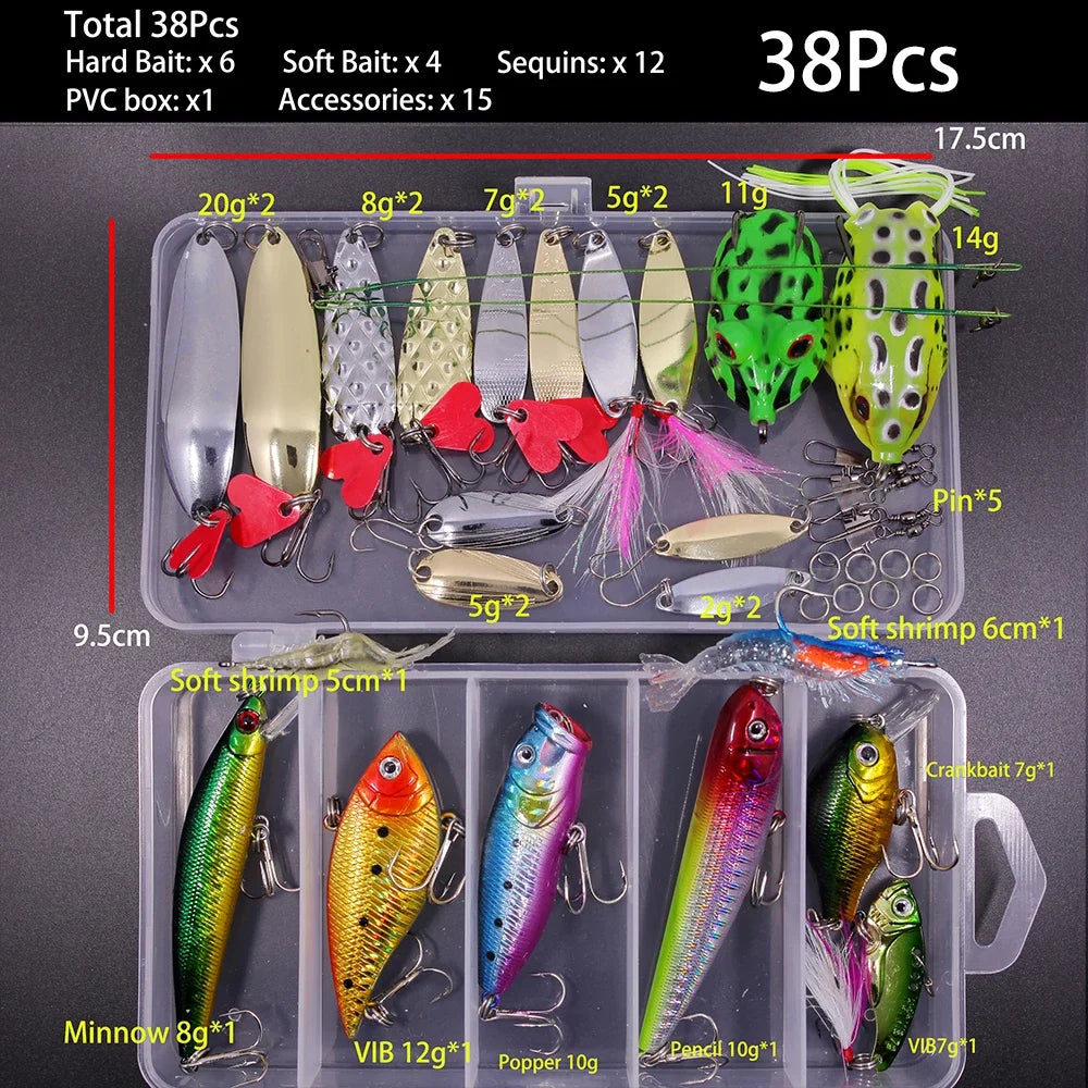 Mutli-packs Crankbaits/Soft plastics/Metal Spoons