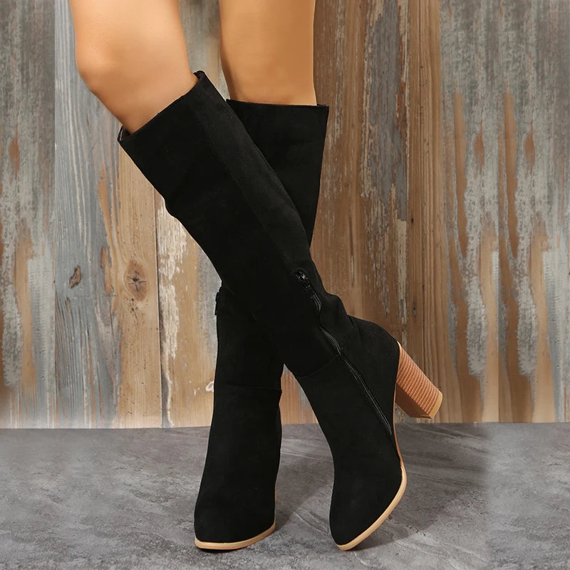 Ladies Knee High Dress/Formal High Heeled Boots