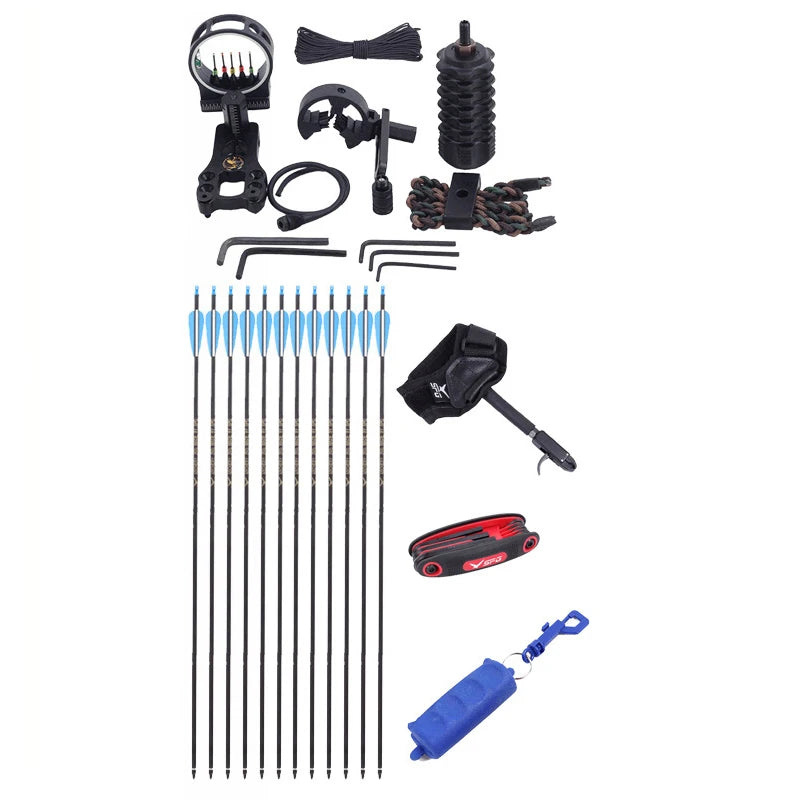 JUNXING M108 Compound Bow 30-55lbs Hunting Fishing Competition Compound Bow Archery