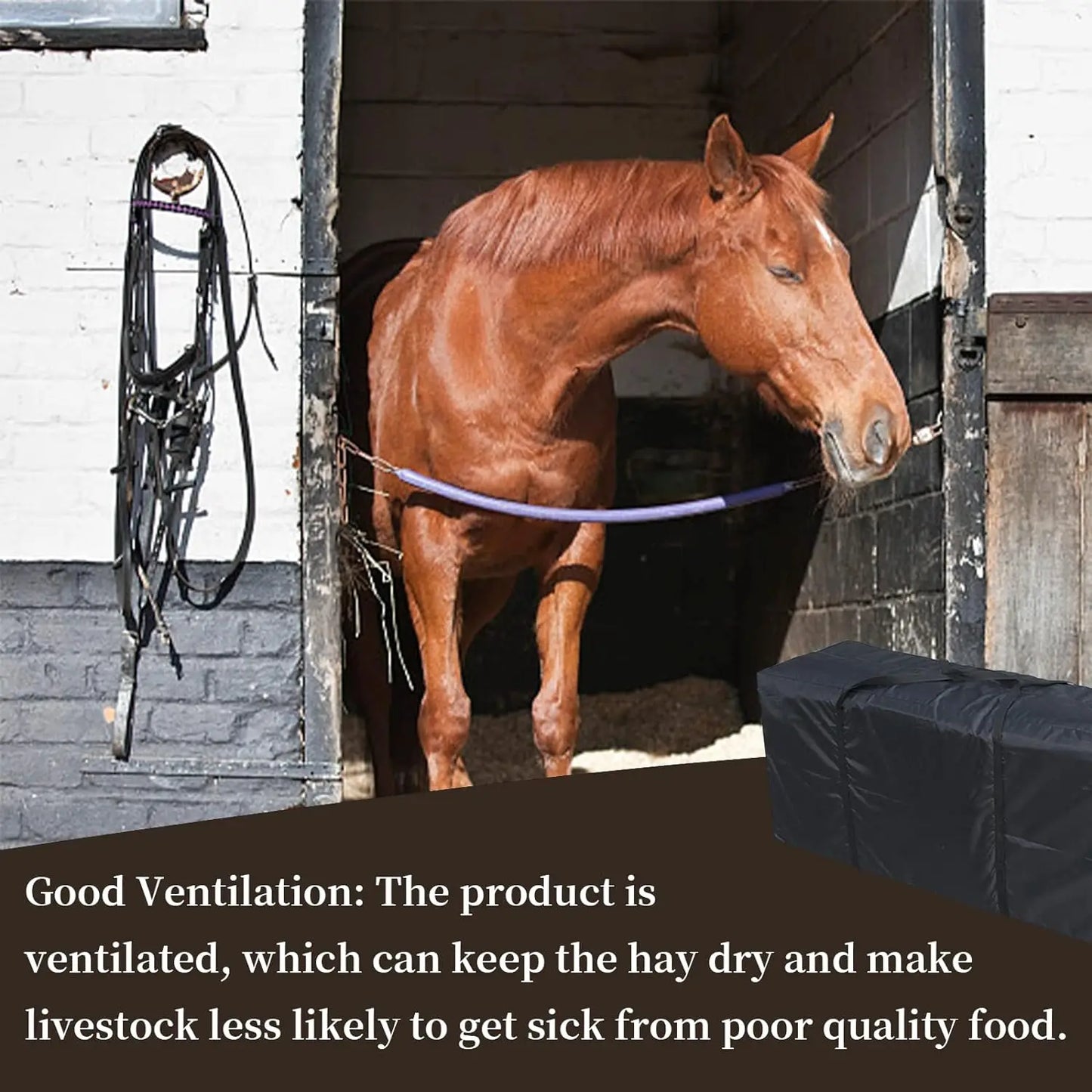 Horse Hay Bales Storage Bag Waterproof Collapsible Bag