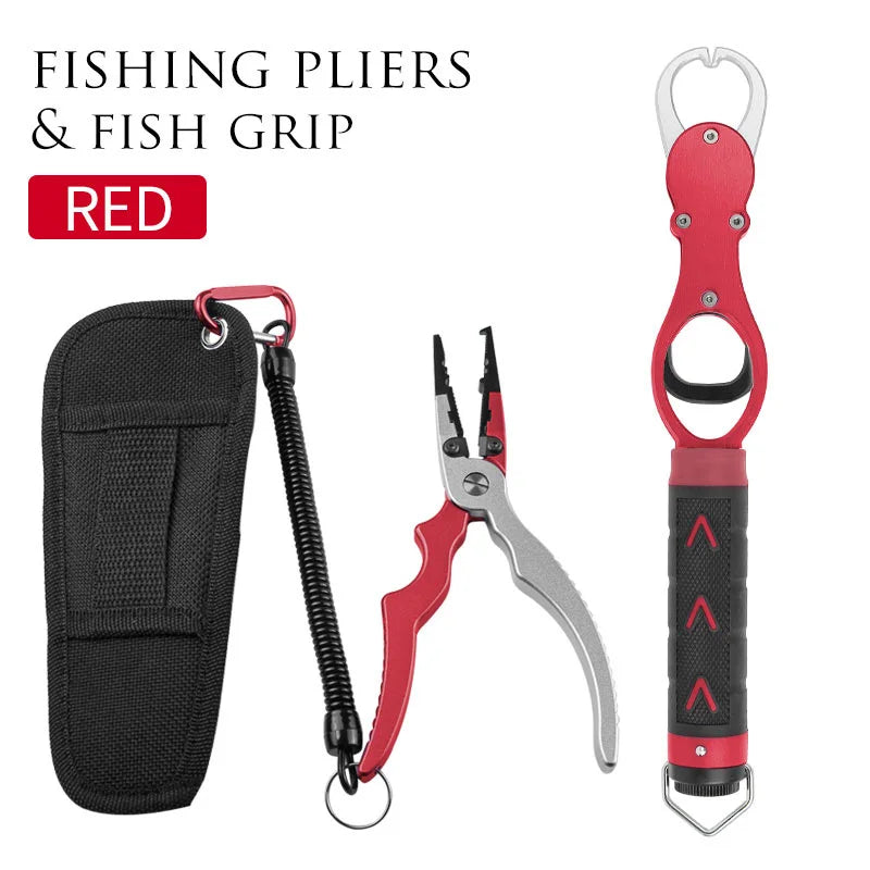 Aliminum Lip Grips & Needle Nose Fishing Pliers