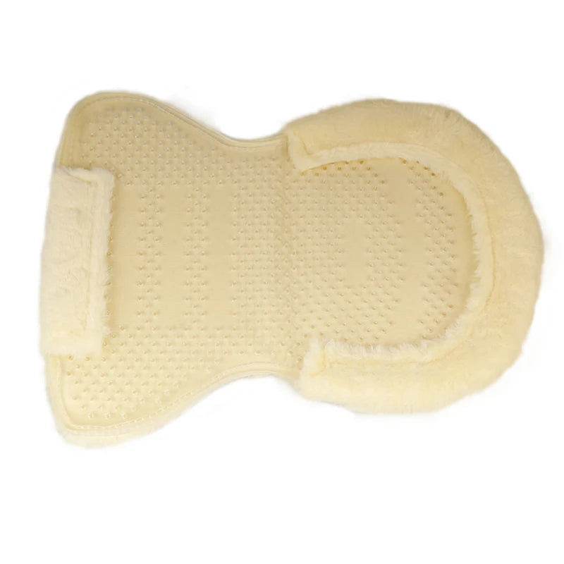 Cavassion fleece lined gel pad flexible saddle pad  non-slip gel pad