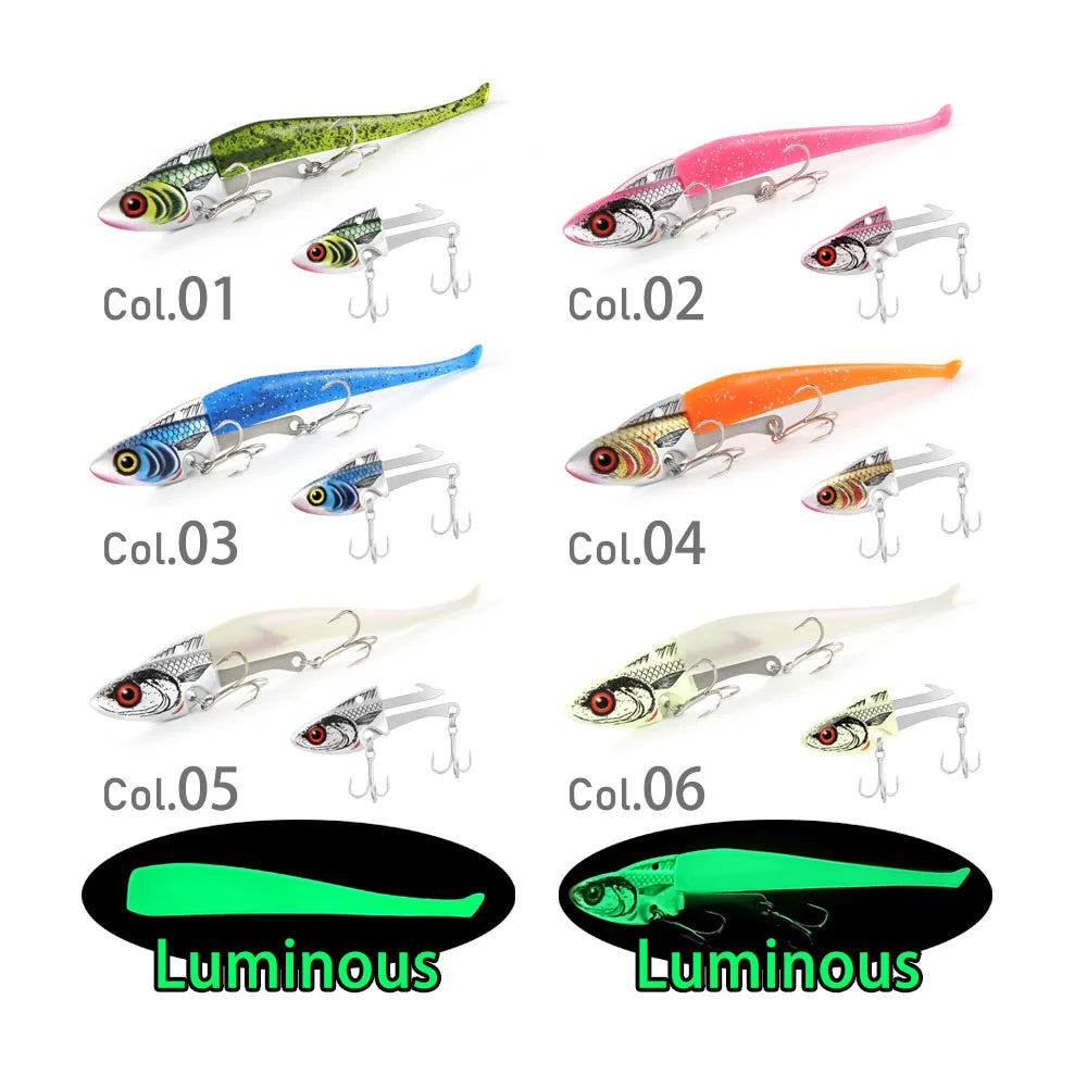 VIB II Jig Head Plus Lures