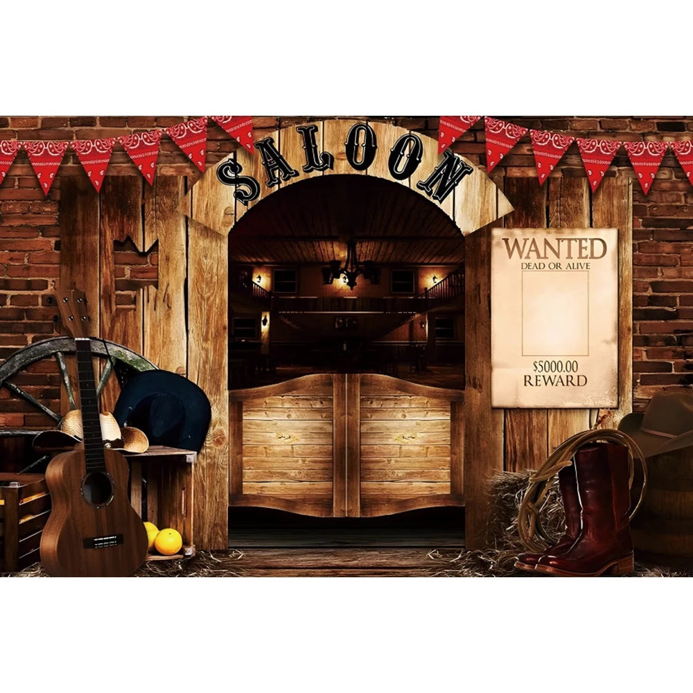Western Cowboy Party Backdrops