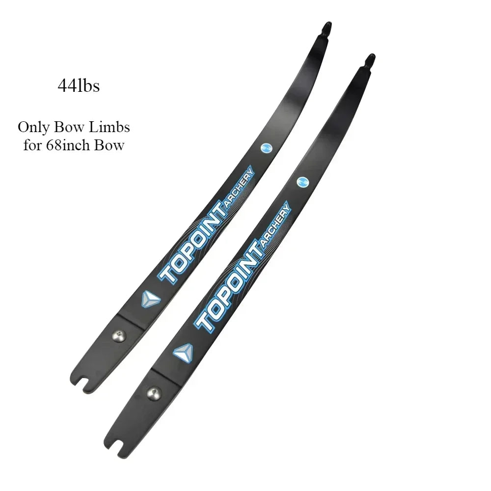 Archery Topoint 66/68/70inch ILF Recurve Bow 18-44lbs Right/Left Hand Magnesium-aluminum Alloy Bow Riser  Hunting Shooting