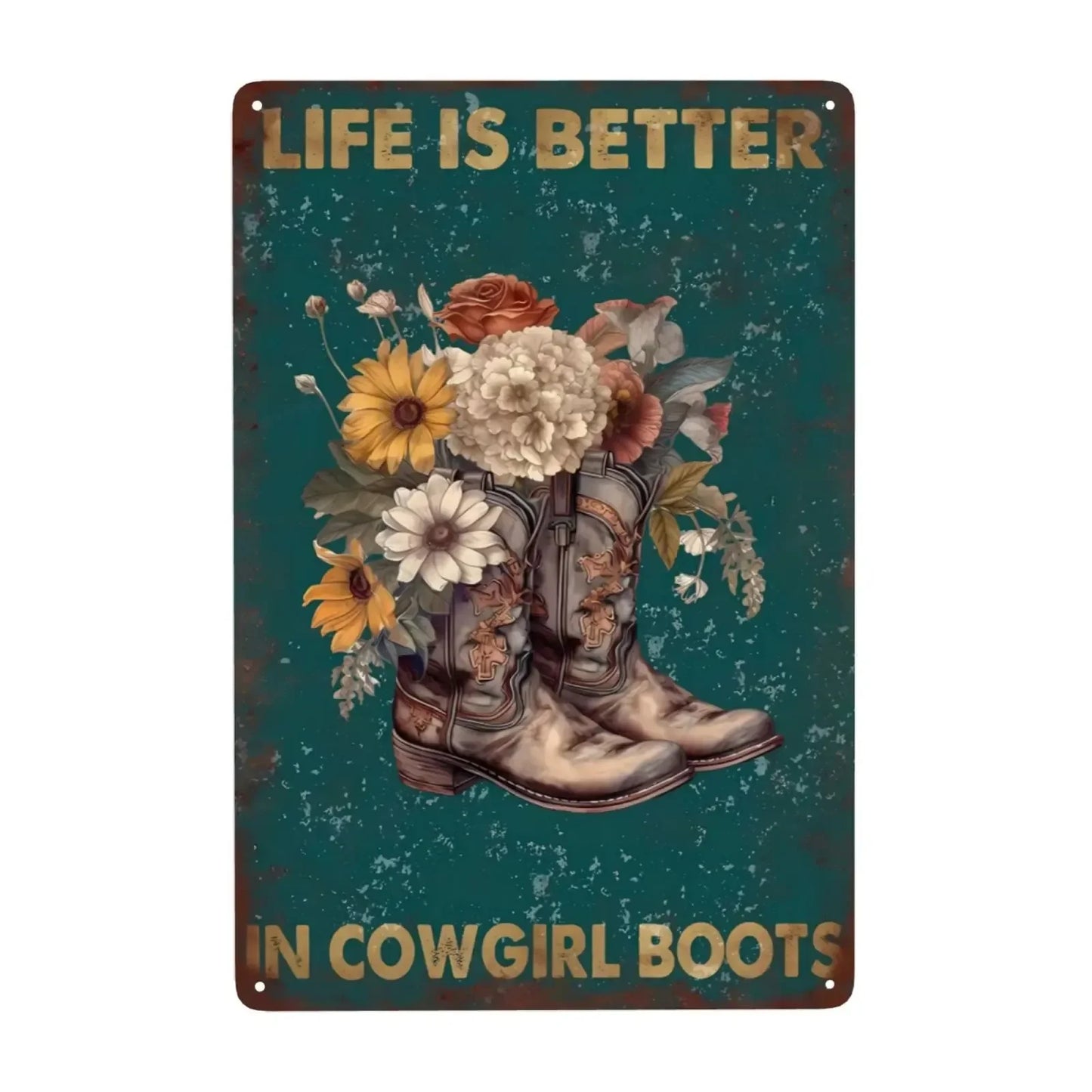 Cowboy Tin Signs House/Stables/Bar