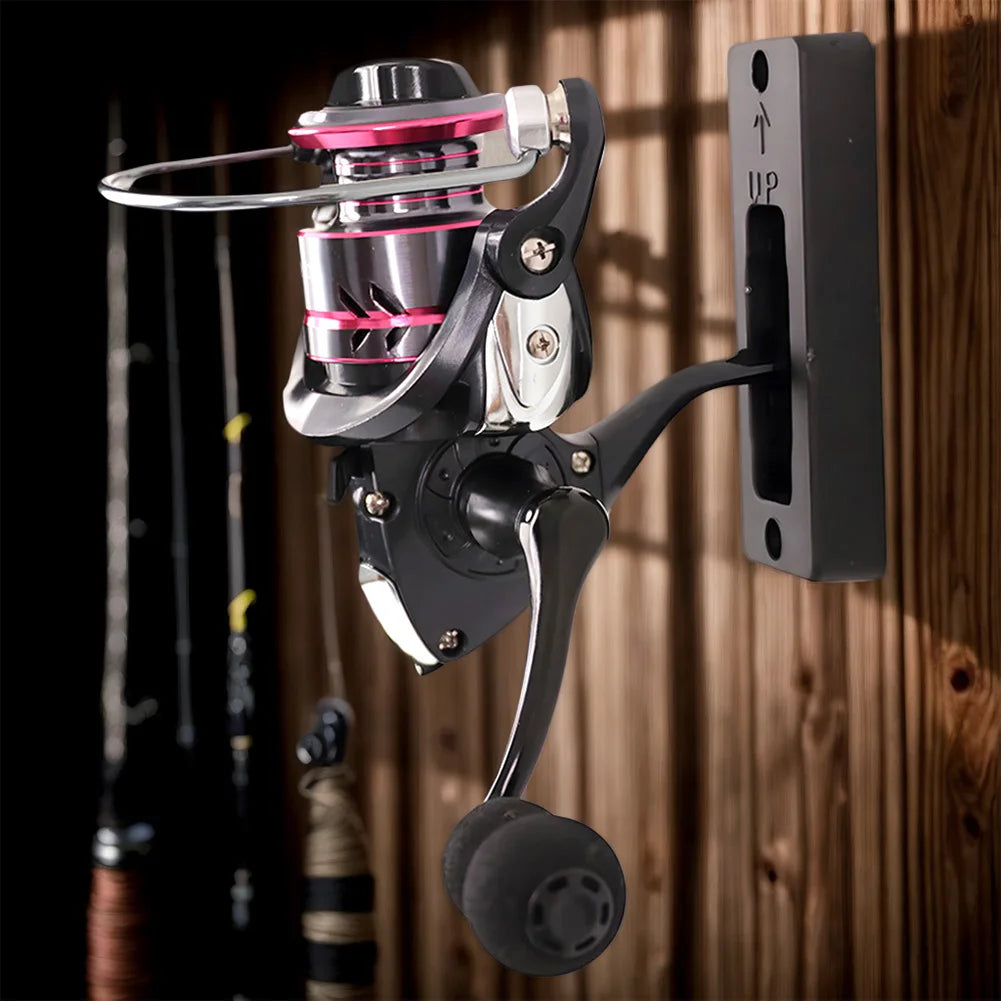 1-5PCS Space-Saving Fishing Reel Hanger Spinning Reel Organizers Holder Fishing Reel Wall Mount Rack