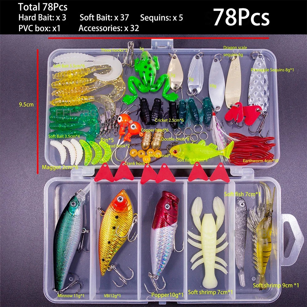 Mutli-packs Crankbaits/Soft plastics/Metal Spoons