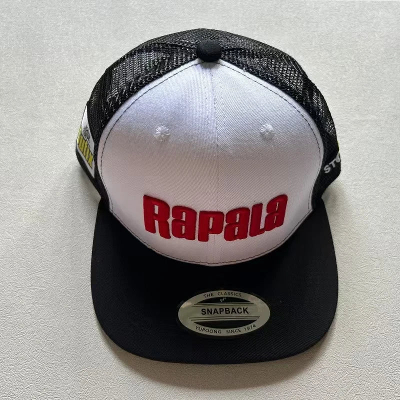 RAPALA mesh embroidered fishing hat flat brim