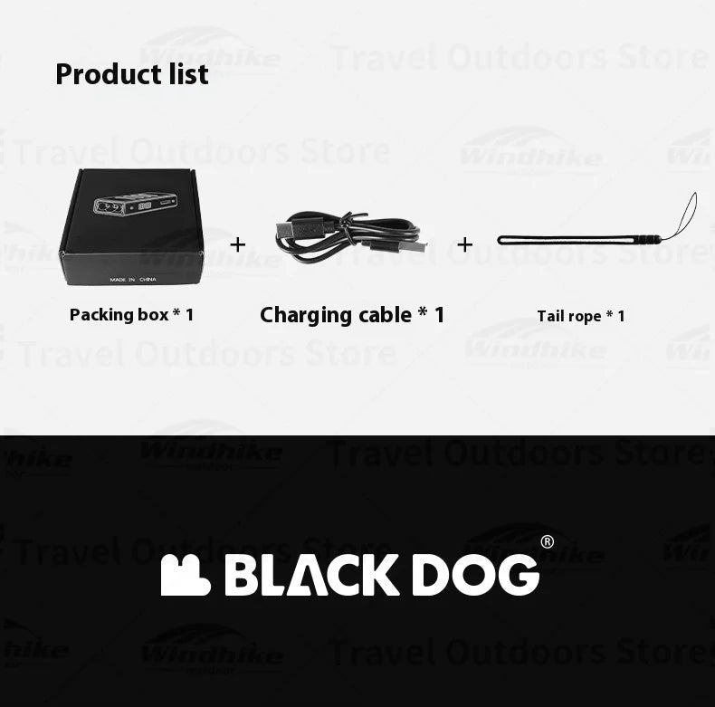 Naturehike BLACKDOG Flashlight 3000LM Waterproof