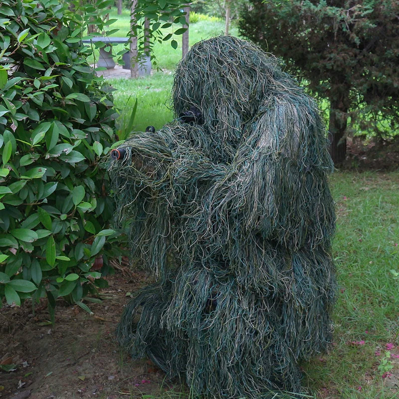 5pcs/set Camouflage Ghillie Suit Yowie Sniper