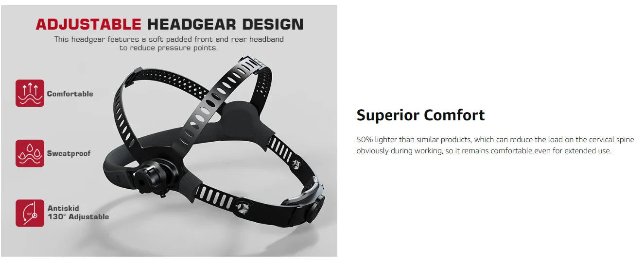 ARCCAPTAIN Welding Helmet Auto Darkening Welding Mask 4 Sensors Solar Cell Powered For TIG MIG ARC Welder