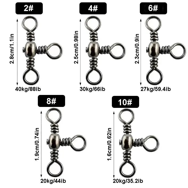 50PCS/Bag T-Swivels