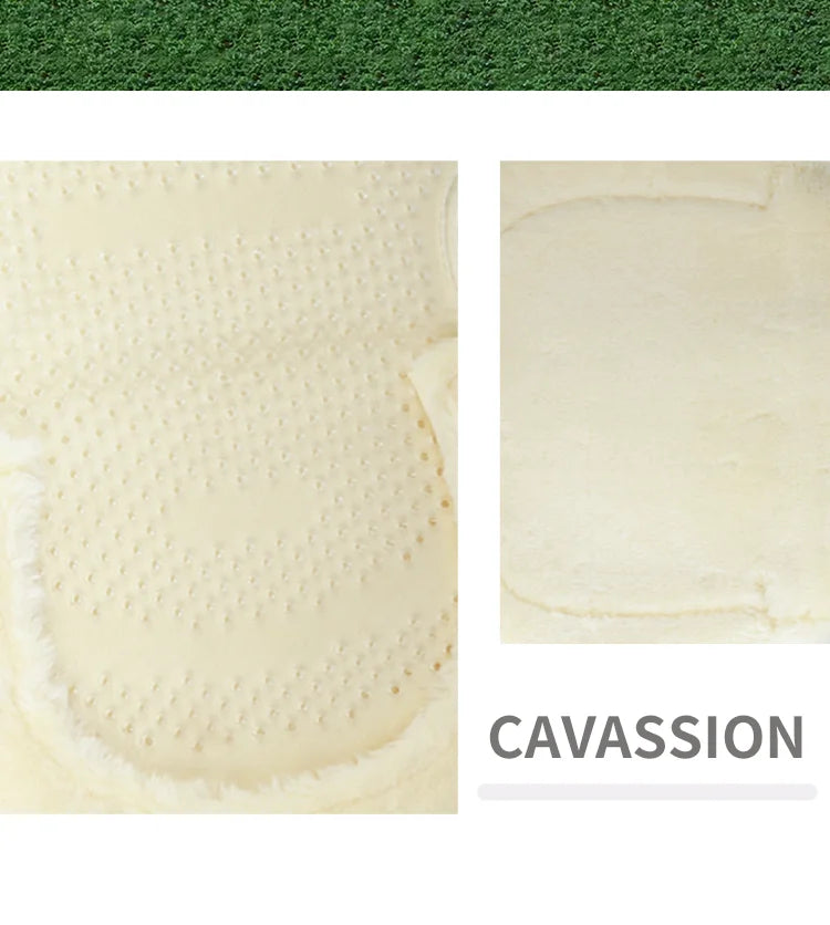 Cavassion fleece lined gel pad flexible saddle pad  non-slip gel pad