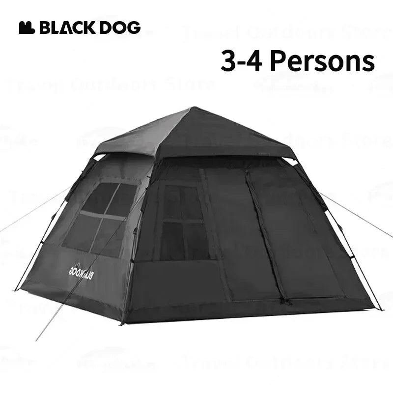 BLACK DOG 4-5people Waterproof Automatic One-touch Ultralight Portable Tent