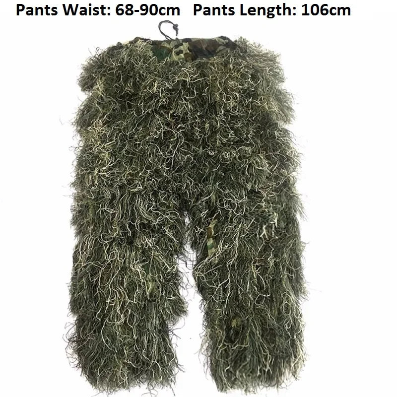5pcs/set Camouflage Ghillie Suit Yowie Sniper