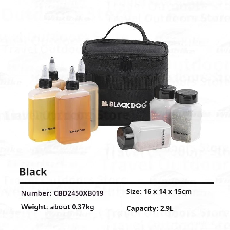 Naturehike BLACKDOG Outdoor Seasoning Storage Bag Spice Containers Ultralight Travel Camping Seasoning Spice Kit Set Portable