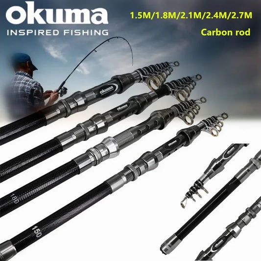 OKUMA New Carbon Telescopic Rock Rods