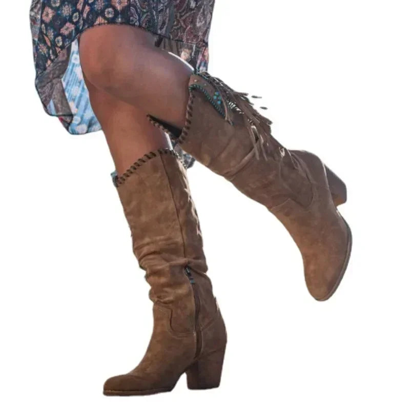 Ladies Western High Tops Dress Boots