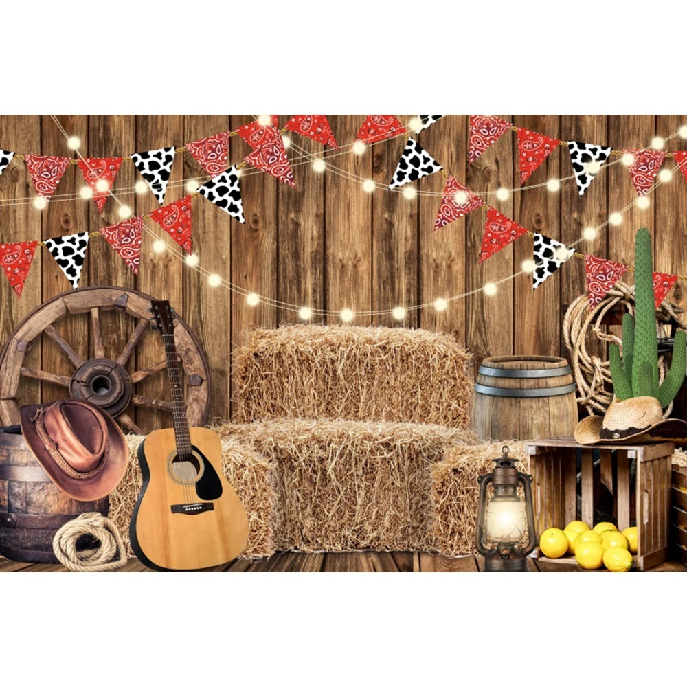 Western Cowboy Party Backdrops