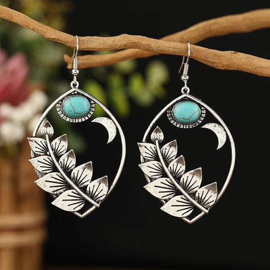 American Bohemian Leaf Earrings