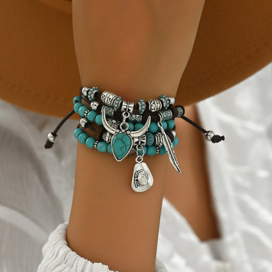 Boho Turquoise Western Bracelet