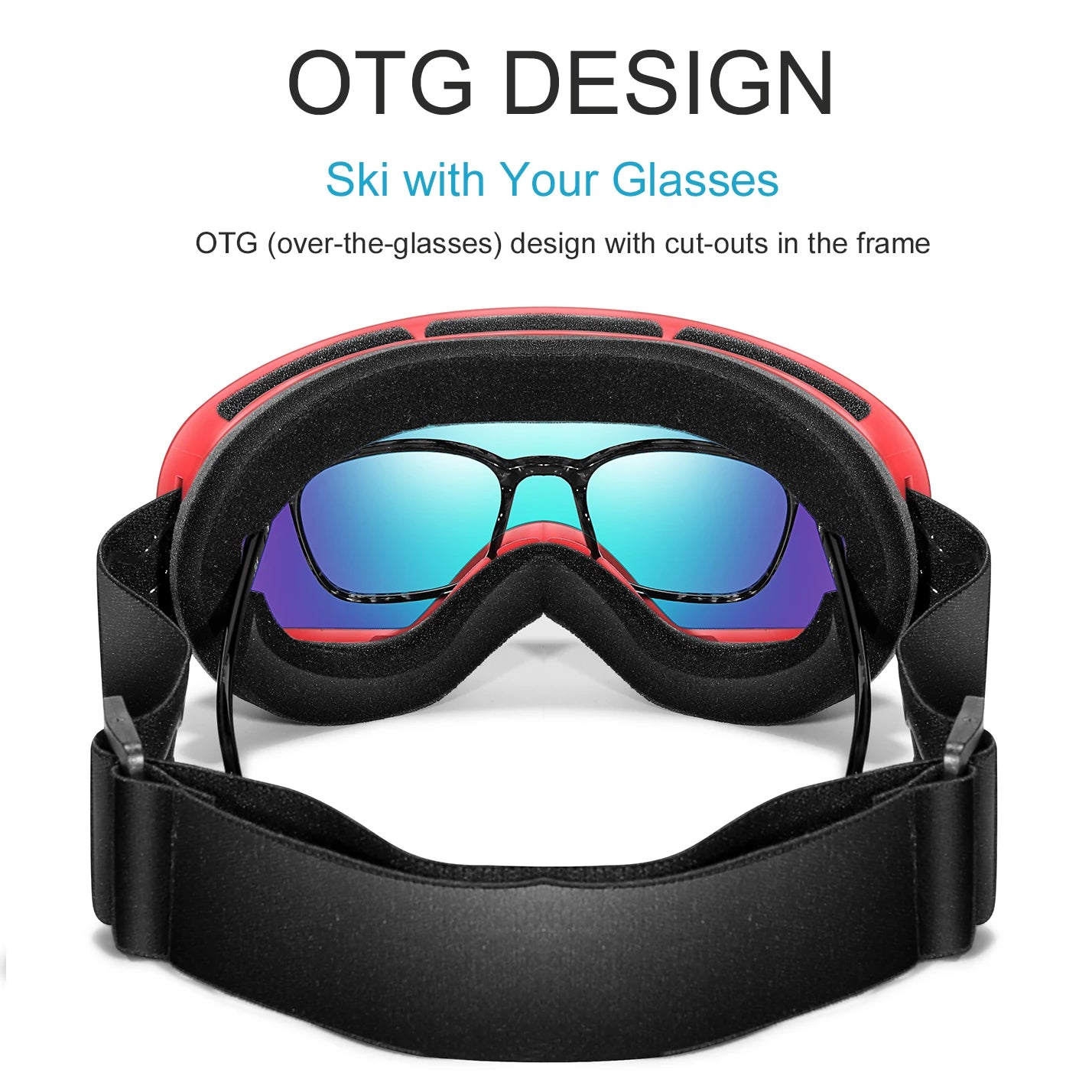 Men Women Outdoor Sports Ski goggles Anti-fog Snowboarding Snowmobile Glasses UV400 Charngeable Lens Teen Charistmas Cycling