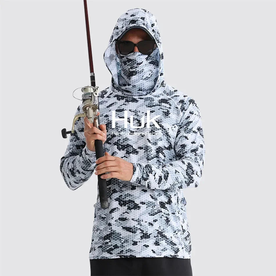 HUK Hooded Fishing Shirts