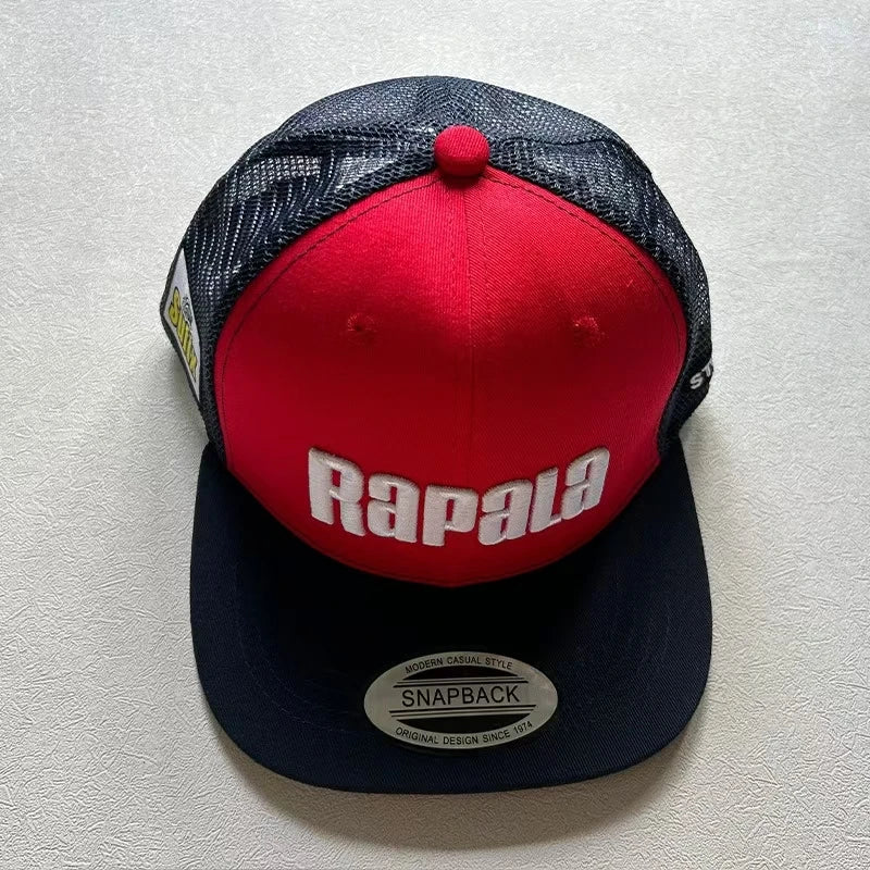 RAPALA mesh embroidered fishing hat flat brim