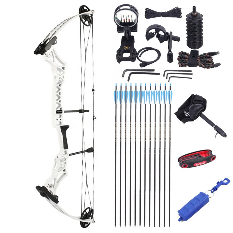 JUNXING M108 Compound Bow 30-55lbs Hunting Fishing Competition Compound Bow Archery