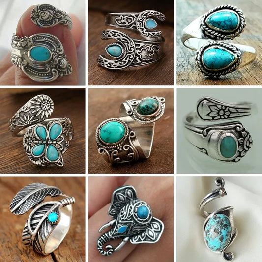 Pro Horse Collection Turquoise Dress Rings