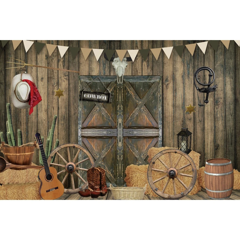 Western Cowboy Party Backdrops