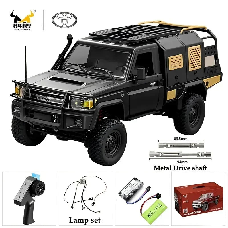 MN82S MN82 Pro Remote Controlled Climbing Off-road Vehicle 1:12 Full scale 4WD For Toyota LC79 Simulation RC Model Toy Rc Car